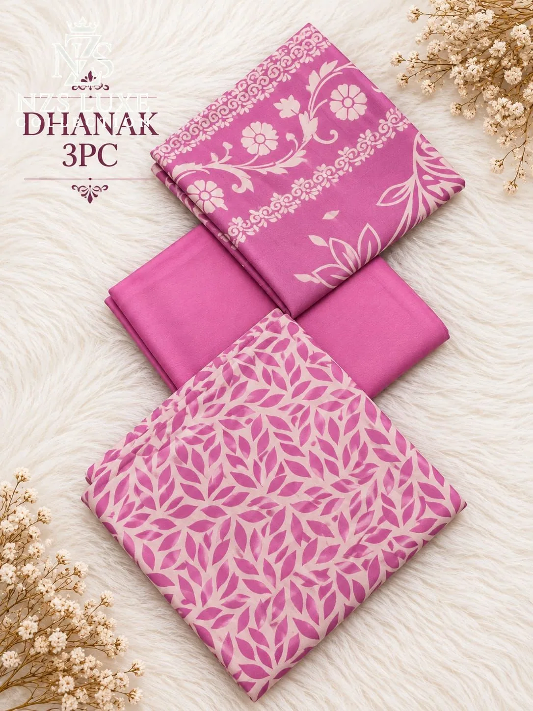 Dhanak Printed Sage Green Lawn 3-Piece unstitched Suit - image 6