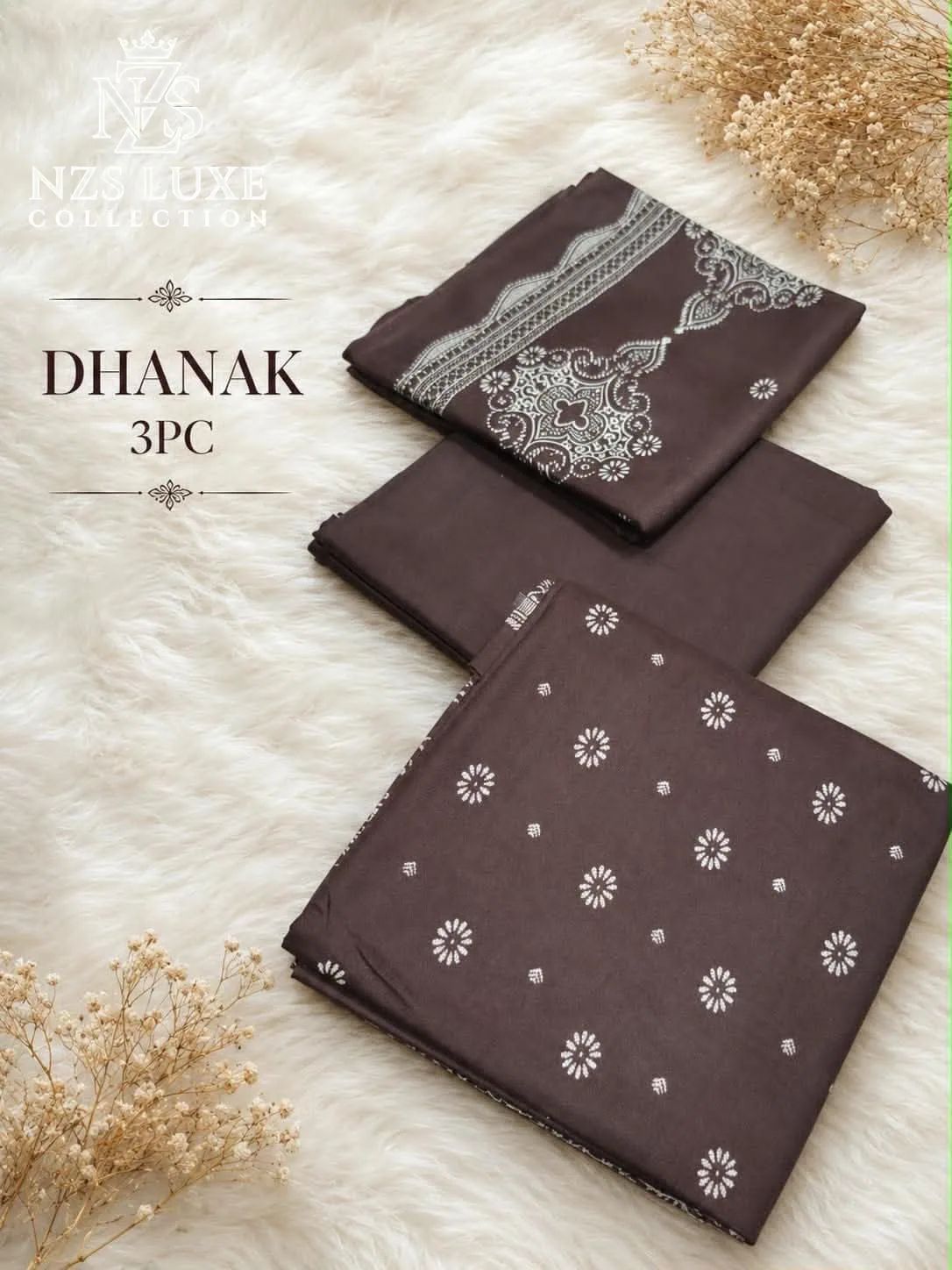 Dhanak Teal Embroidered 3-Piece unStitched Suit - image 6