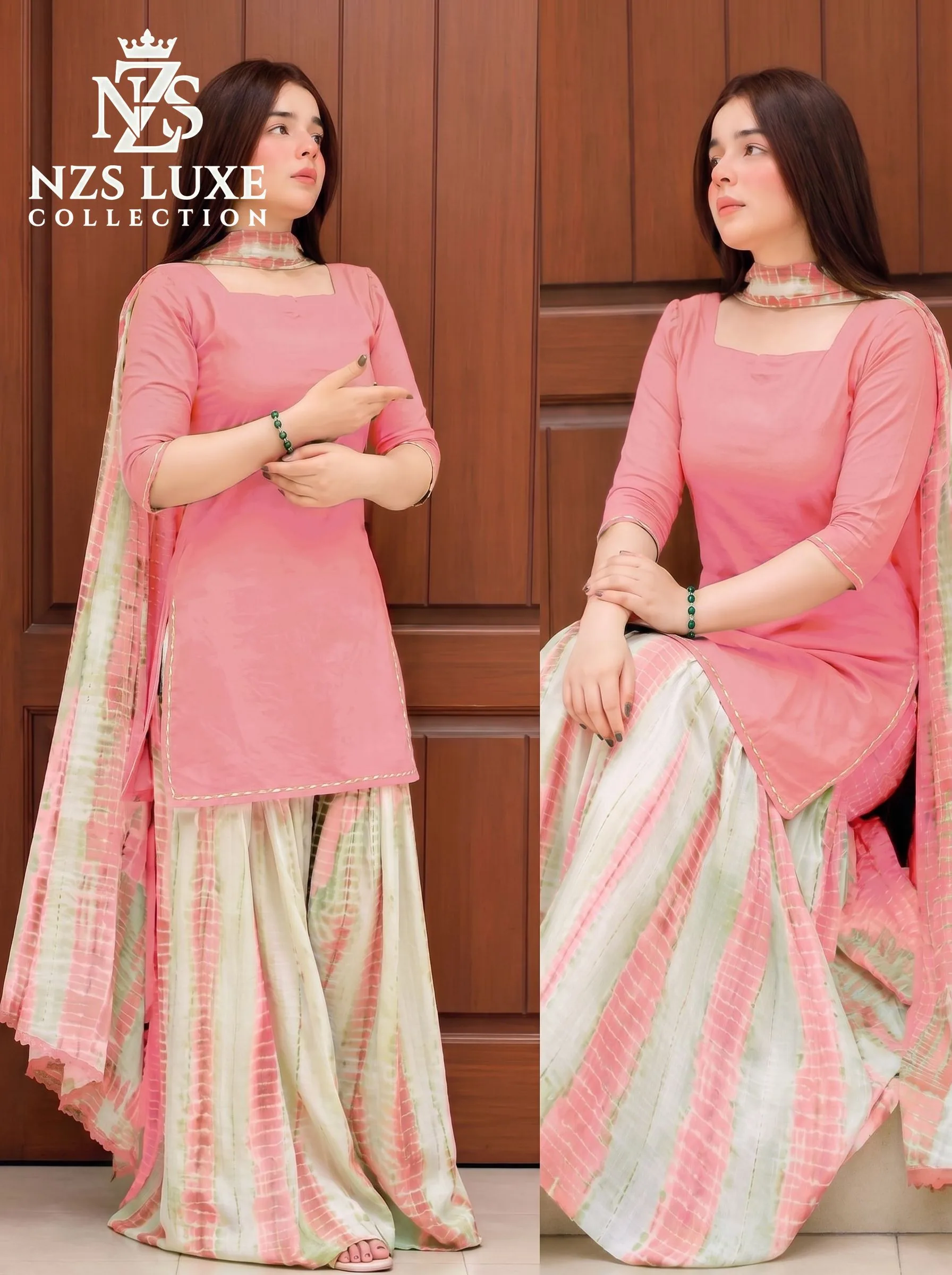 Digital Printed Linen 3-Piece unStitched Suit in Mint Green - image 3