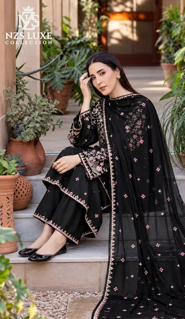 Batik Embroidered Dhanak 3-Piece unStitched Suit - image 6