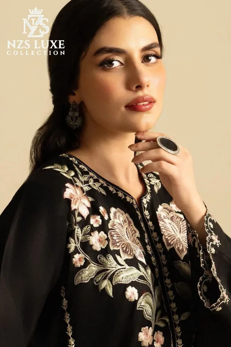 Pure Dhanak Embroidered 2-Piece unStitched Suit - image 3