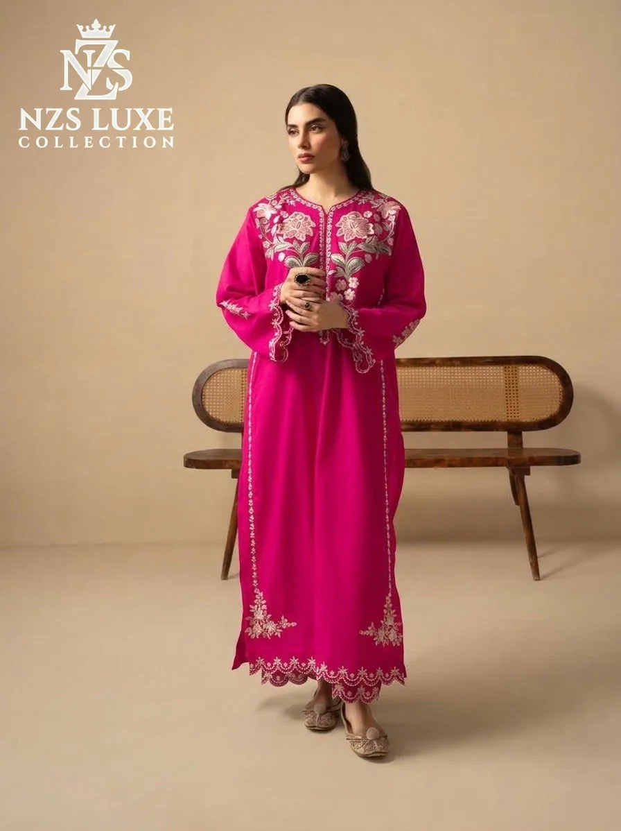 Pure Dhanak Embroidered 2-Piece unStitched Suit - image 4
