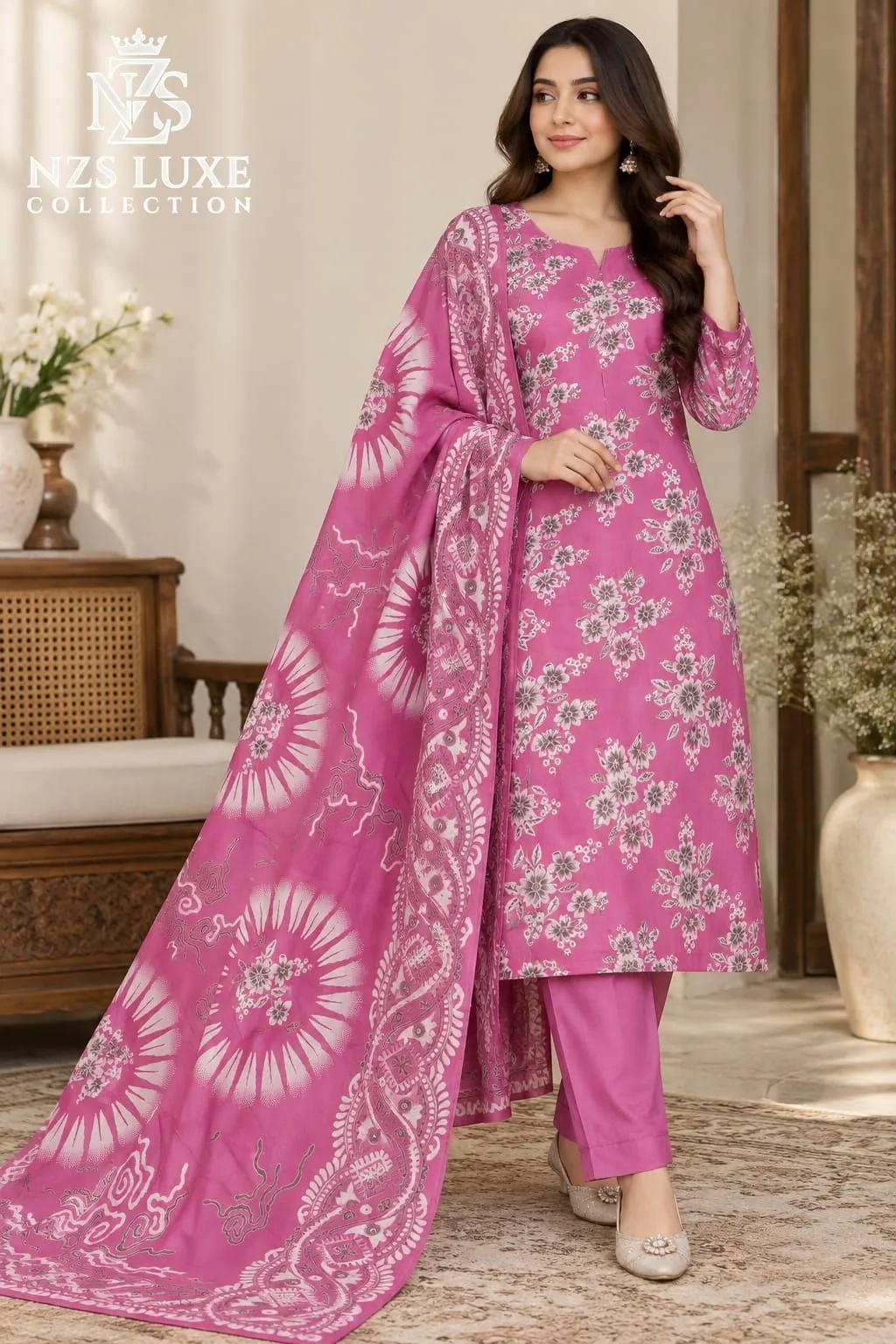 Lakhany Dhanak Printed 3-Piece unStitched Suit - image 3
