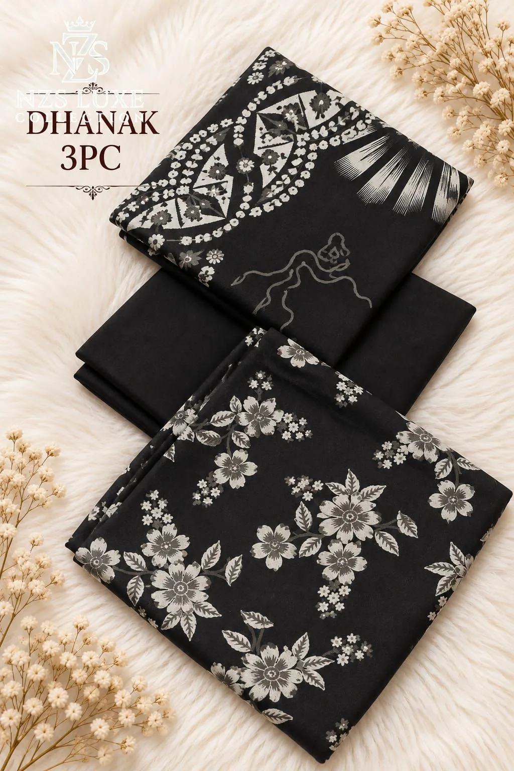 Lakhany Dhanak Printed 3-Piece unStitched Suit - image 4