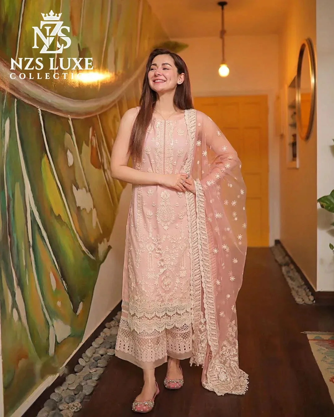 Qalamkar 7613 Dhanak Embroidered 3-Piece unStitched Suit - image 1