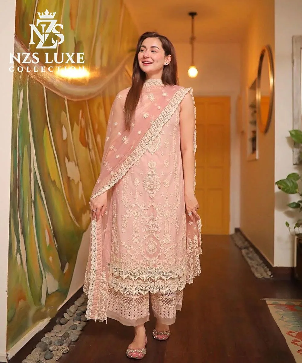 Qalamkar 7613 Dhanak Embroidered 3-Piece unStitched Suit - image 3