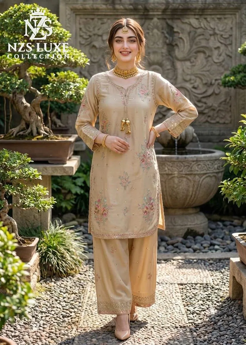 Dhanak Embroidered 2-Piece unStitched Suit - image 3
