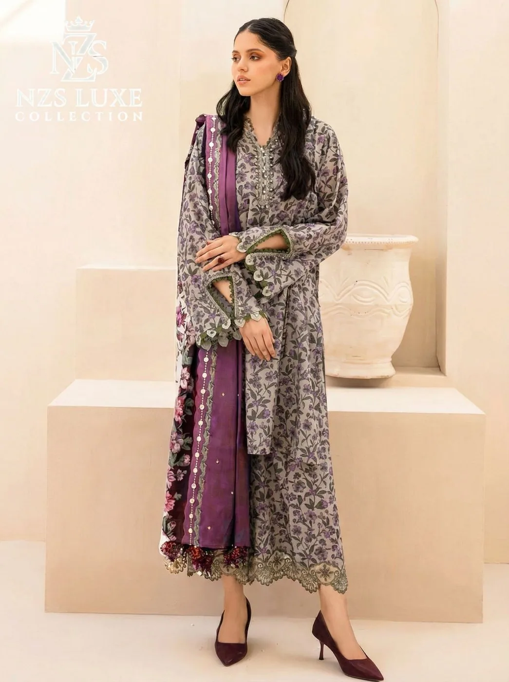 Lawn Floral Print 3-Piece Summer Collection 2026