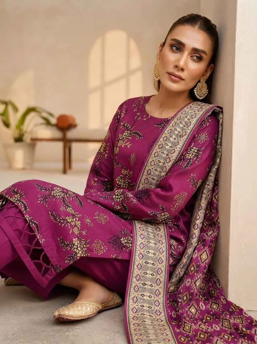 Magenta Printed Marina 3-Piece Winter Collection - image 2