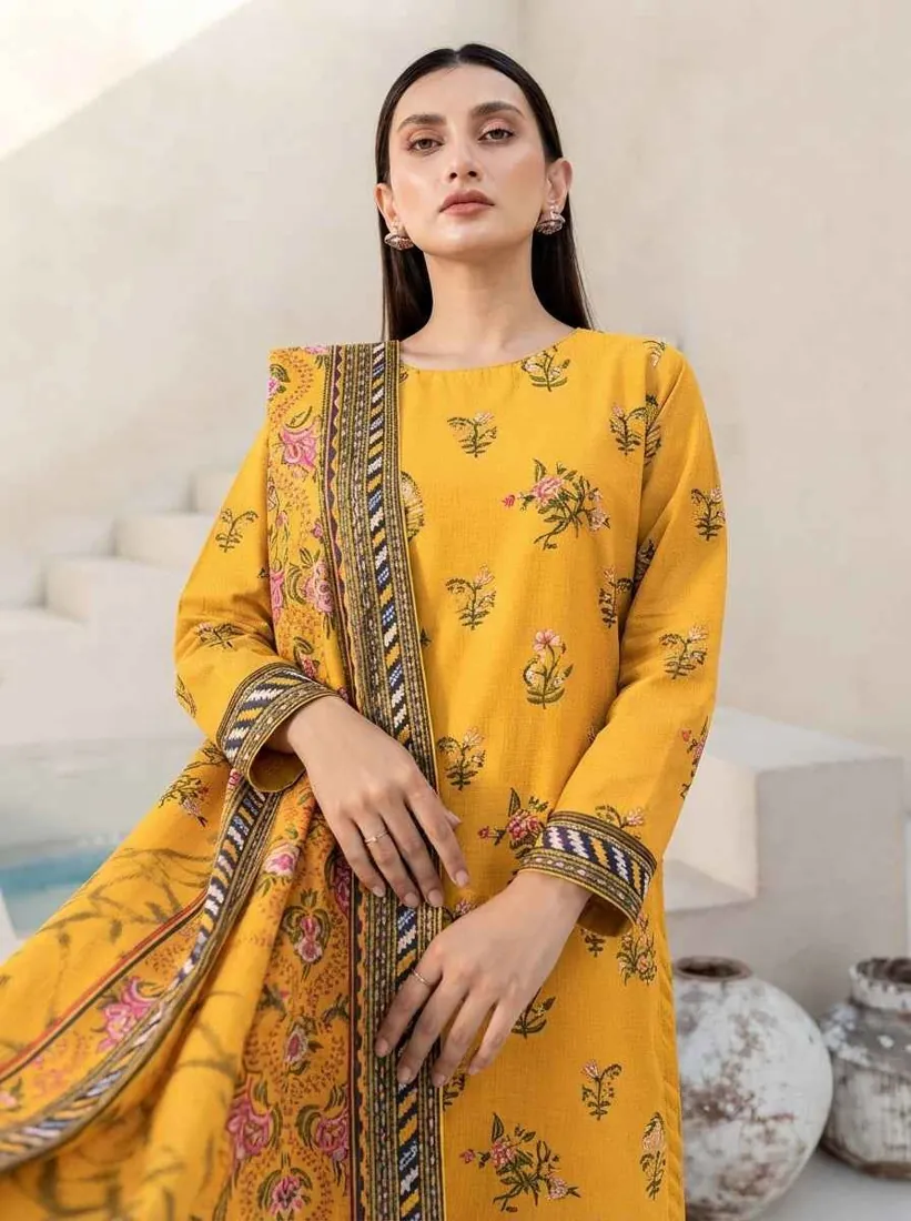 Yellow Printed Marina 3-Piece Winter Collection - image 2