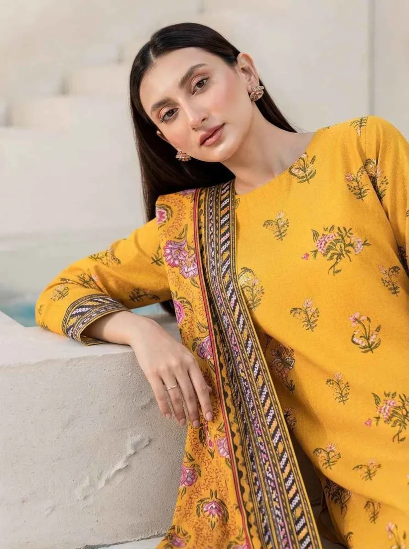 Yellow Printed Marina 3-Piece Winter Collection - image 4